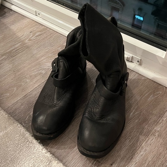 Rag & Bone - Leather Moto Boots - Picture 1 of 4